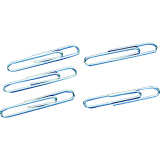 ACCO® Paper Clips #1, 1-1/4" Smooth 100 per box 10 boxes/pkg