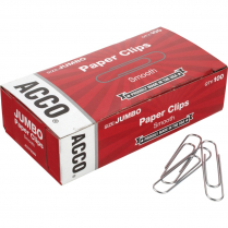 Acco Paper Clips #4 Smooth 100/box