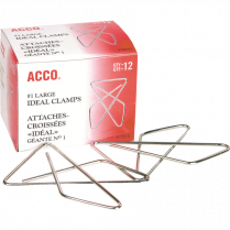 ACCO® Ideal Clamps 1-3/4" x 2-3/8" 12/box
