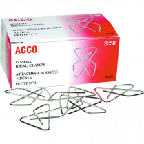 ACCO® Ideal Clamps 1-1/8" x 1-5/8" 50/box