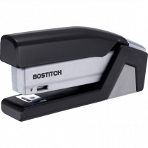 Bostitch® InJoy™ Spring-Powered Compact Stapler Half Strip 20 sheets Black and Silver