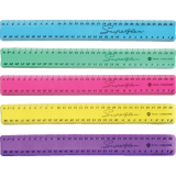 Westcott® Superflex Ruler 30cm Translucent Assorted Colours