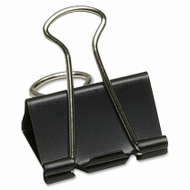 Acme Sure-Grip Triangular Fold Back Binder Clip 1 1/4" Wide (5/8" capacity) 12/Box