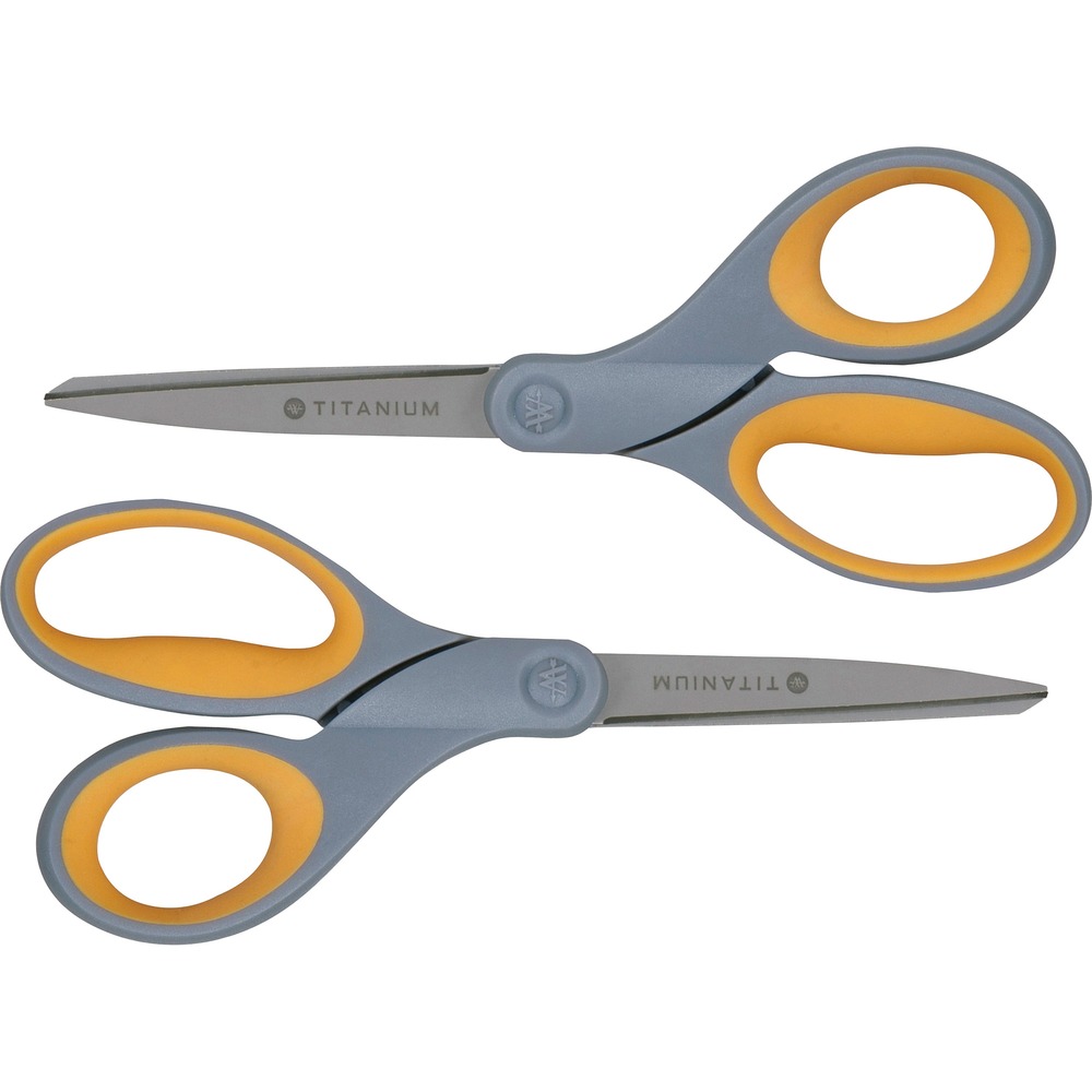 Westcott 8 Titanium Bonded Pointed Scissors 2 Pack Monk Office   ACM13901 