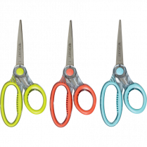 Westcott® X-Ray™ Ultrasoft Scissors with Microban® Straight Handle Pointed 7"  Assorted Colours