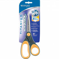 Westcott® Titanium Bonded® Non-Stick Scissors Straight Handle 8"