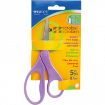 Westcott® Antimicrobial Hard Handle Scissors 5" Purple