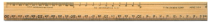 Westcott® Wood Metric Ruler 30cm, mm, dm