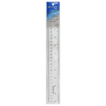 Westcott® Clear Two-Way Acrylic Ruler 12"