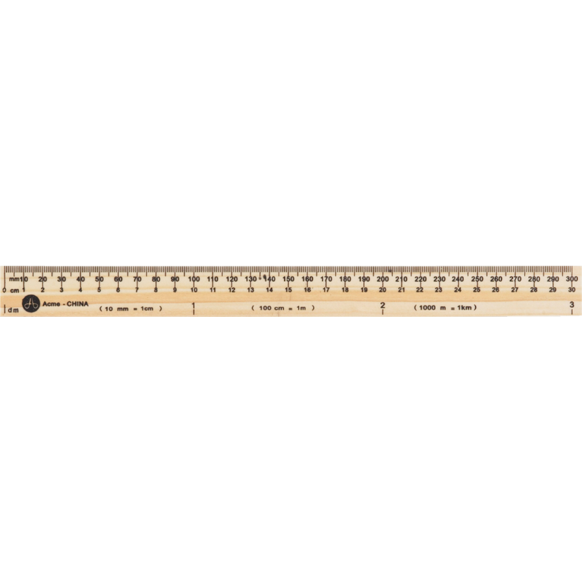 Wood Ruler Mm Cm Plain Edge Westcott Monk Office