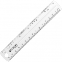 Westcott®  6" / 15cm Clear Plastic Ruler