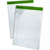 Earthwise™ by Ampad™ Perforated Pad Wide Rule 8-1/2" x 11-3/4" 40 sheets per pad 4/pkg