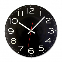 WALL CLOCK TIMEKEEPER 11.5" BLACK