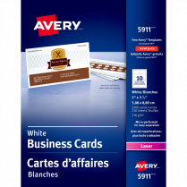 Avery® Business Cards Laser White 2,500/box