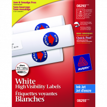 Avery® High Visibility Round Labels 400/pkg