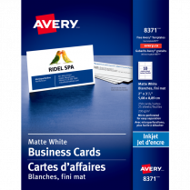 Avery® Business Cards Inkjet White 250/pkg