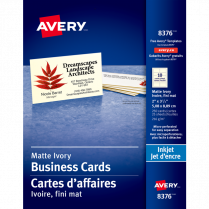 Avery® Business Cards Inkjet Ivory 250/pkg