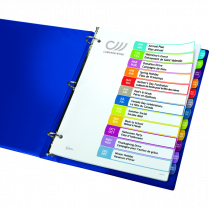READY INDEX DIVIDERS MONTHLY w/ CUSTOM TOC AVERY