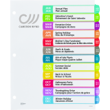 Avery® Ready Index® Customizable Table of Contents Dividers Jan-Dec Tabs