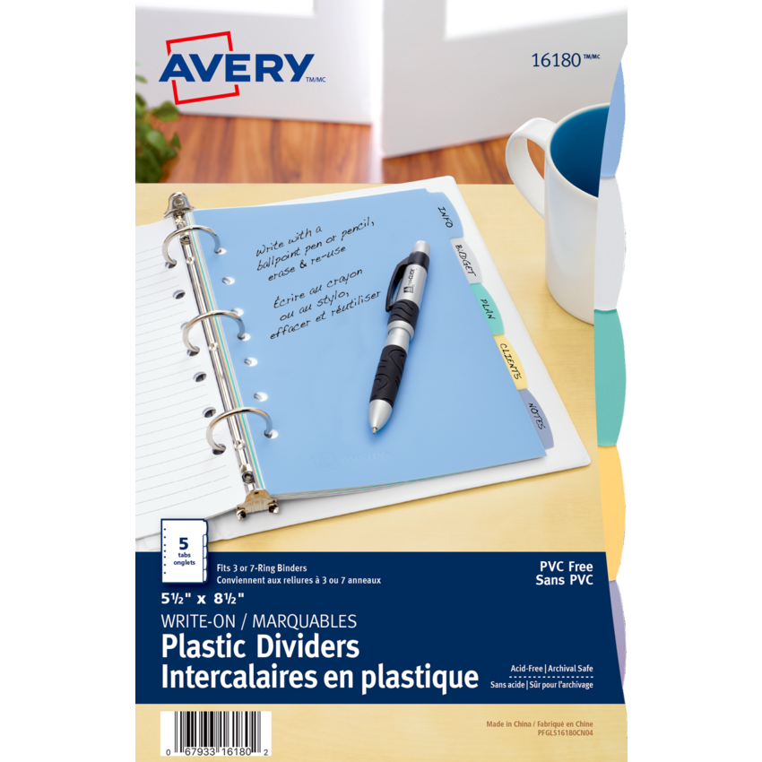 Avery® Filler paper for 3-Ring/7-Ring Mini Binders