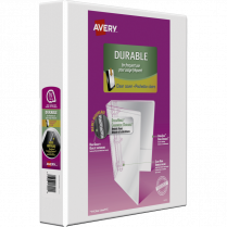PRESENTATION BINDER 1.5 WHITE AVERY DURABLE VIEW D-RING