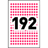 Avery® Colour Coding Labels Round Non-Printable 1/4" Red 768/pkg