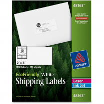 Avery® EcoFriendly Mailing Labels 4" x 2" 1,000/box