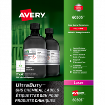 Avery® UltraDuty GHS Chemical Labels 2" x 4" 500/pkg