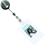Avery® Retractable Reel Clips Black 12/pkg