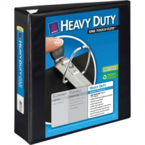 Avery® Heavy Duty D-Ring View Binder One Touch™ 3" Black