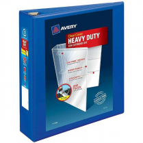 VIEW BINDER 2" PACIFIC BLUE HEAVY DUTY D-RING AVERY