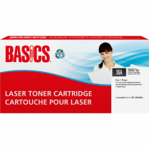 Basics® Remanufactured Toner Cartridge (HP 36A) Black