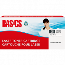 Basics® Remanufactured Toner Cartridge (HP LaserJet 128A) Cyan