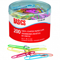 PAPER CLIPS BASICS 2" 200/TUB