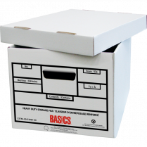 Basics® Quick Set-up Recycled Heavy Duty Storage Boxes 12" x 15" x 10" 12/ctn