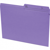Basics® Coloured Reversible File Folders Letter Violet 100/box