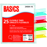 Basics® Flexible Tabs 2" Assorted Colours 25/pkg