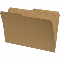 Basics® Reversible File Folders Letter Kraft 100/box