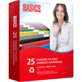 Basics® Coloured Hanging Folders Standard Green 25/box