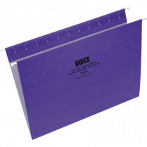Basics® Coloured Hanging Folders Letter Violet 25/box