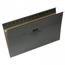 Basics® Coloured Hanging Folders Legal Standard Green 25/box