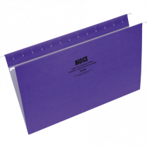 Basics® Coloured Hanging Folders Legal Violet 25/box