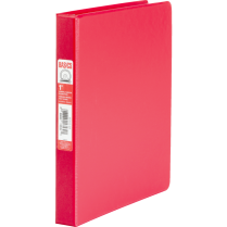 Basics&reg; Round Ring Binder 1" Red