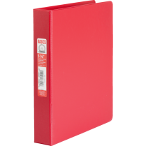 Basics&reg; Round Ring Binder 1-1/2" Red