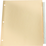 Basics® Insertable Indexes Clear 8 Tabs