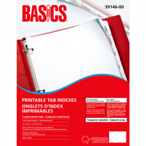 Basics® Printable Tab Indexes Laser 8-Tabs 5 sets/pkg