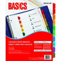 Basics® Colour-Coded Indexes 1-10, 4 sets/pkg