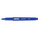 Basics® Nylon Tip Markers Fine Tip Blue 12/box