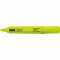 Basics® Highlighters Yellow 12/box
