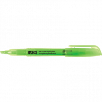 Basics® Highlighters Pen Style Green 12/box
